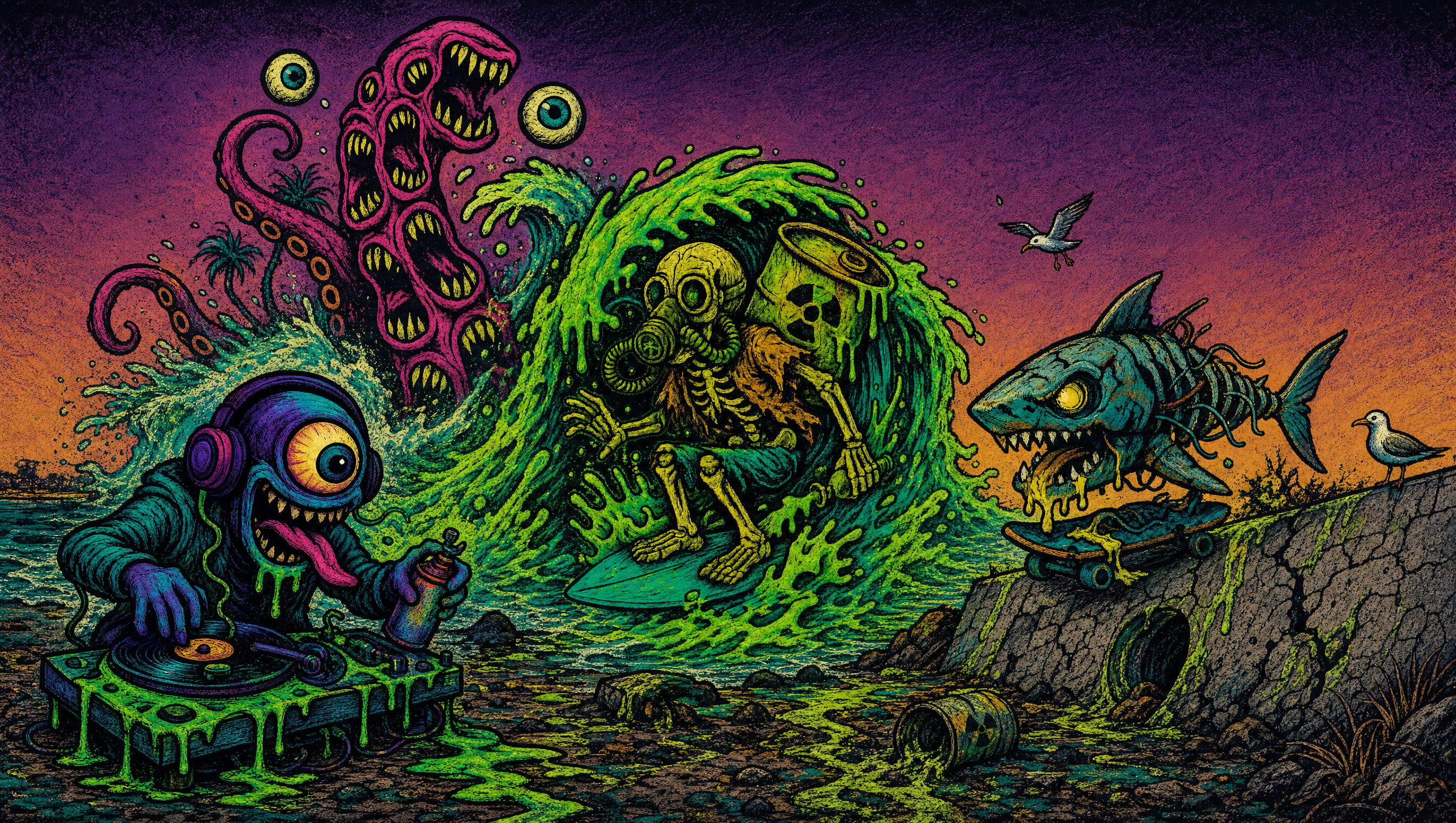 The Bands That Sound Like Salt Water and Broken Glass: A Guide to Surf Punk