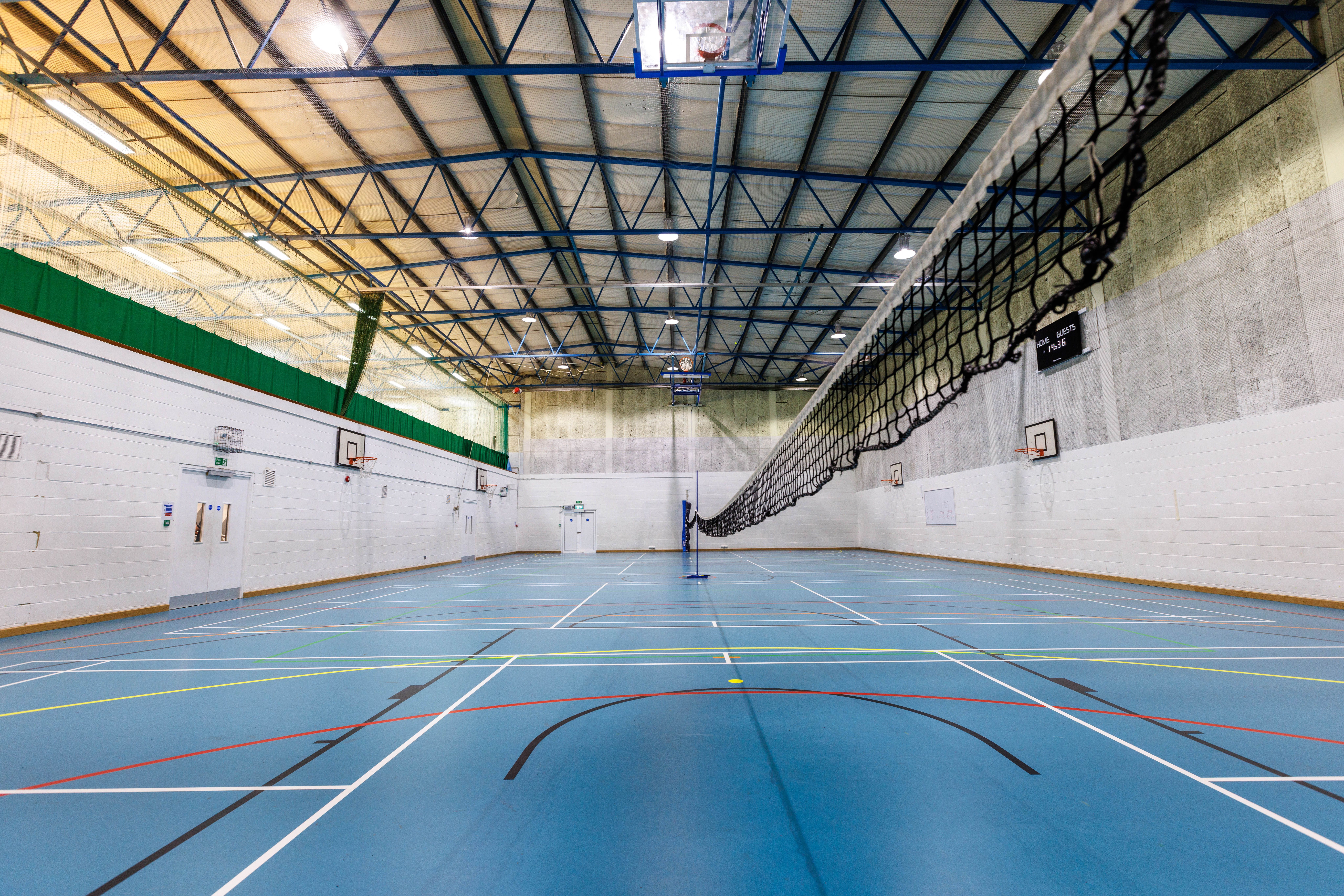 Image of an indoors sports hall 