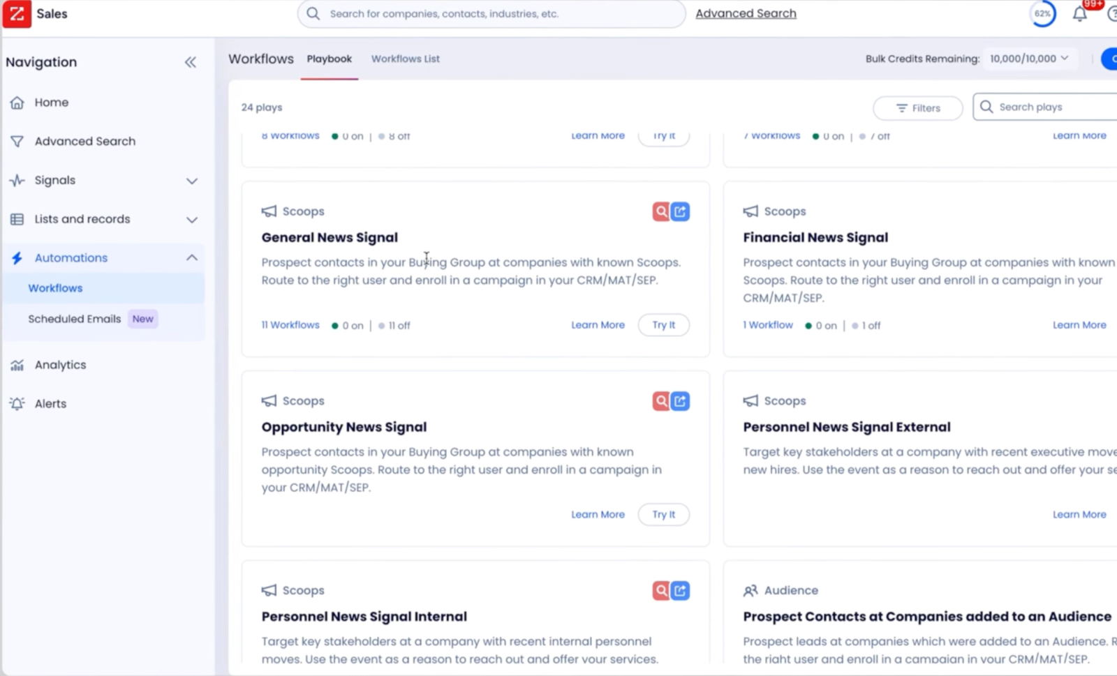 Inside ZoomInfo Sales: the Workflows playbook with signal-based automation plays like news and personnel Scoops