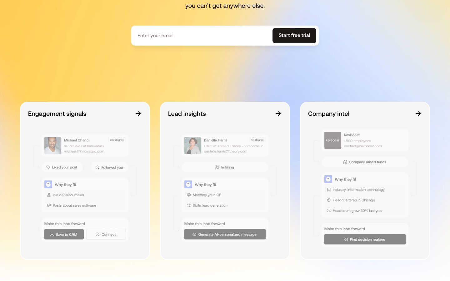 PhantomBuster homepage, cloud automations for LinkedIn