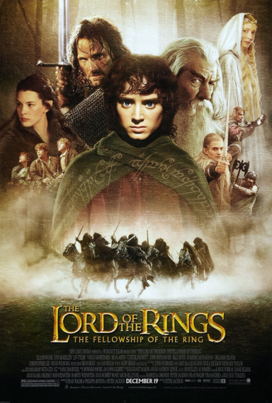 The Lord of the Rings: The Fellowship of the Ring movie poster