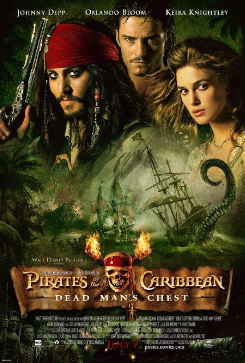 Pirates of the Caribbean: Dead Man's Chest movie poster