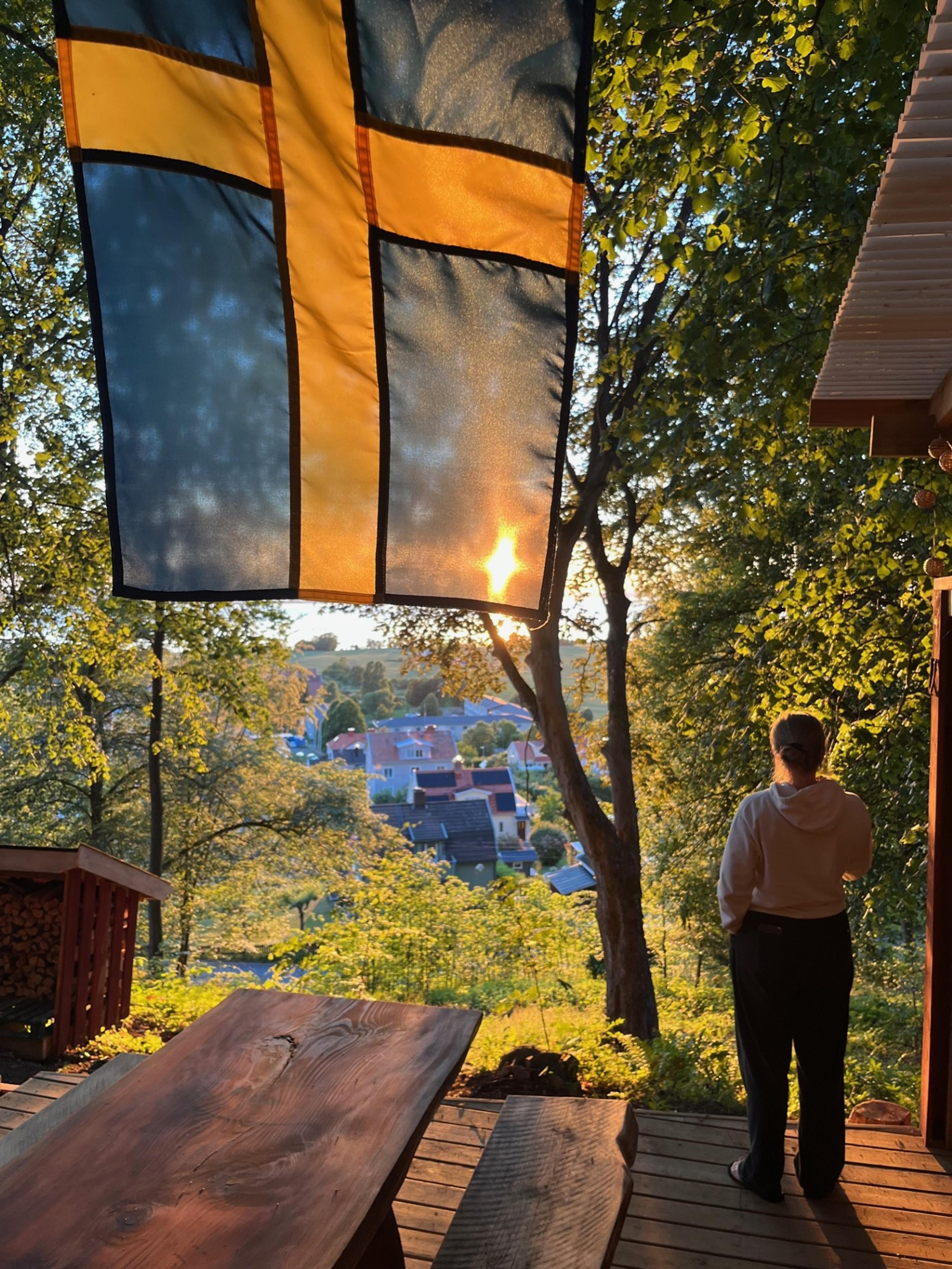 Cozy tent Slänten at Gränna Glamping with beautiful nature views
