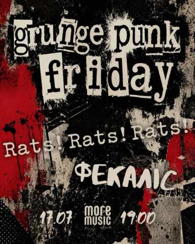 Poster Grunge Punk Friday