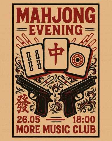 Poster Mahjong Evening