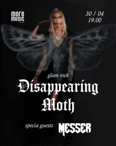 Poster Disappearing Moth, Messer