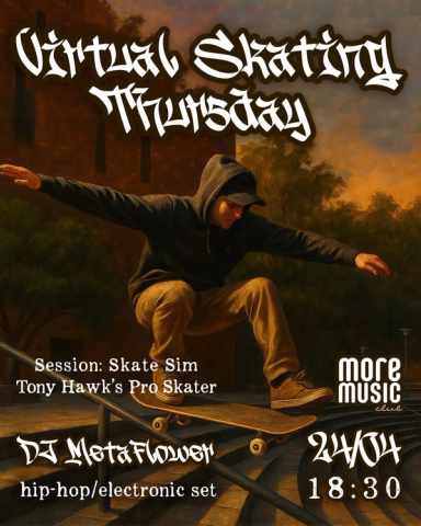 Poster Virtual Skating Thursday