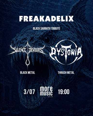 Poster Freakadelix, Dystonia, Silence Devours