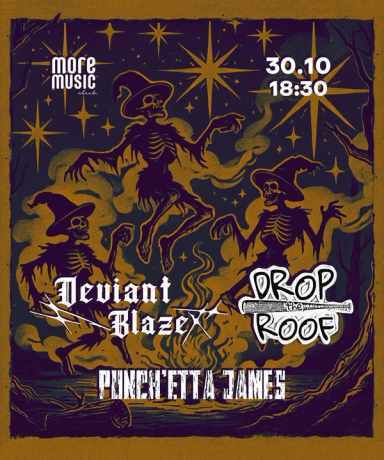 Poster Deviant Blaze, PUNCH’ETTA JAMES, Drop the Roof