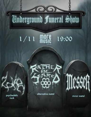 Poster UNDERGROUND FUNERAL SHOW