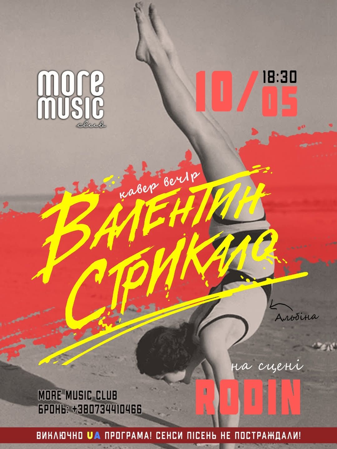 Постер Валентин Стрикало: кавер вечір