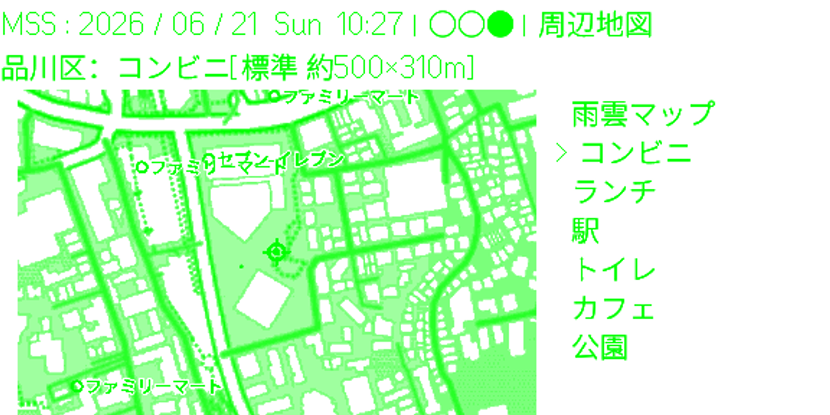MetroStandardSupport のグラス表示（トップ）