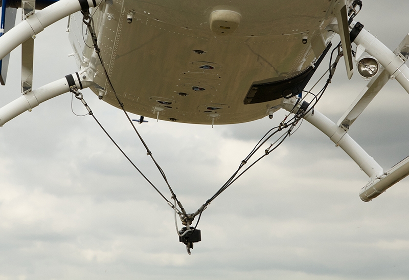 BK117 Cargo Hook installed on helicopter