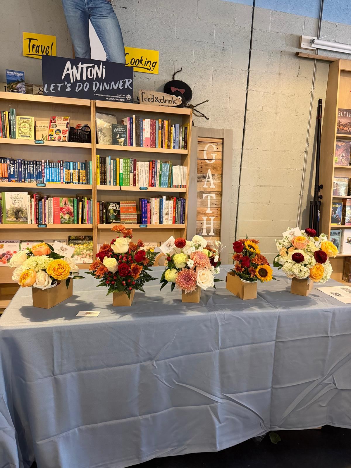 Brews and Petals Event -Jeludes Coffee and Petals of Grace (flower arrangements)