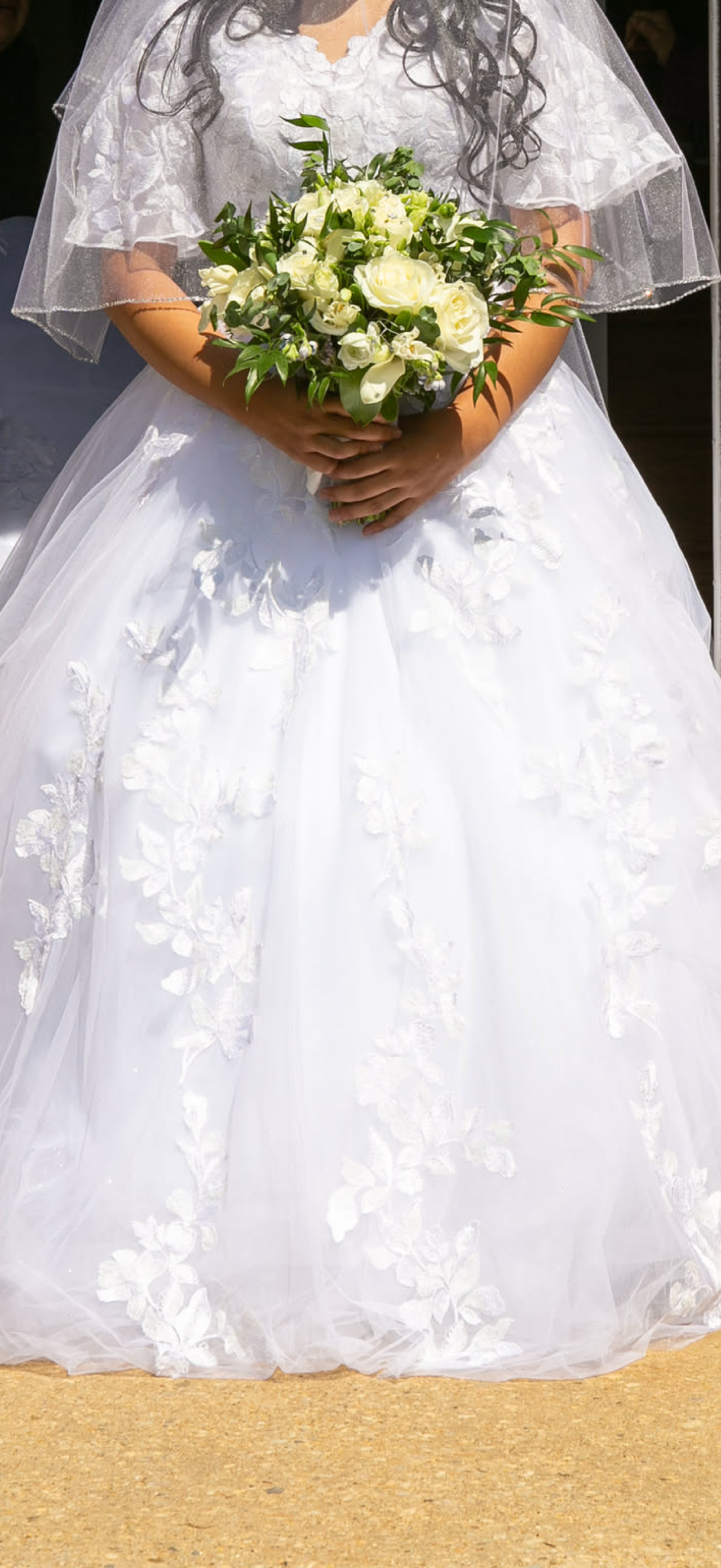 White and Greenery Bridal Bouquet