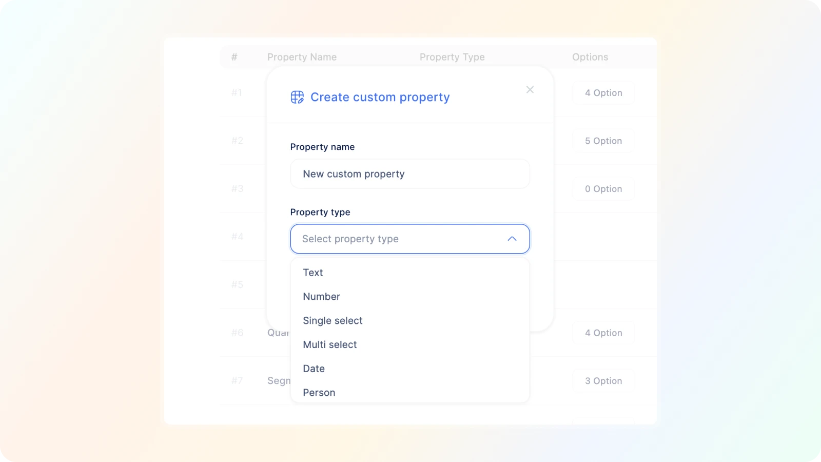 Creating a Custom Property on Roadmape