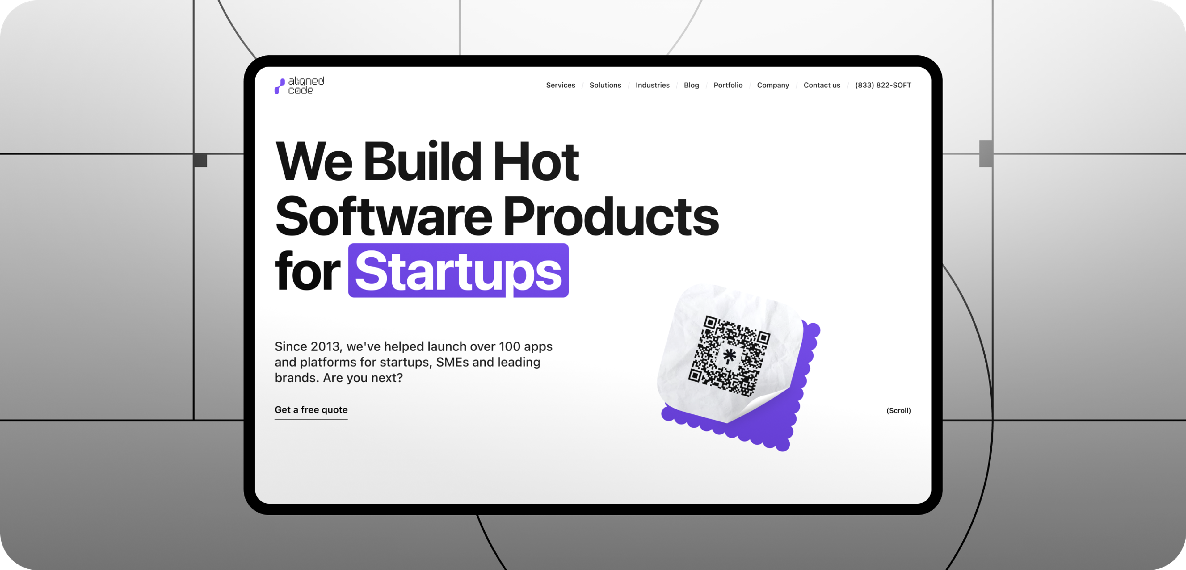 Home page after redesign