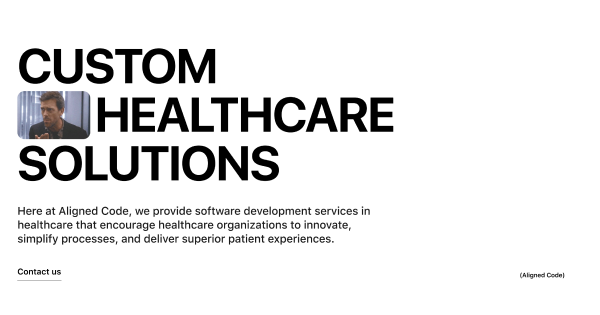 Healthcare software development compan | Aligned Code