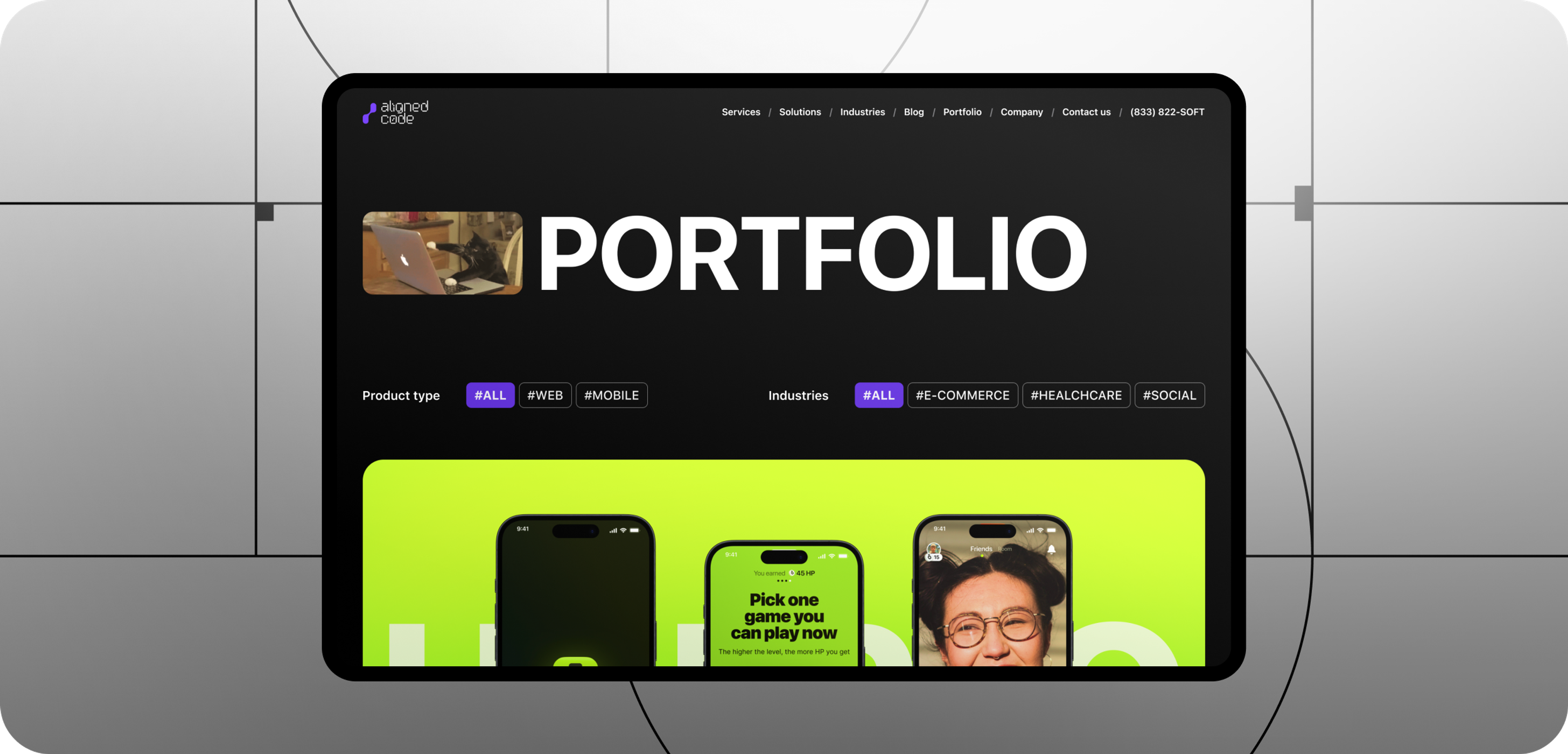 Portfolio after redesign