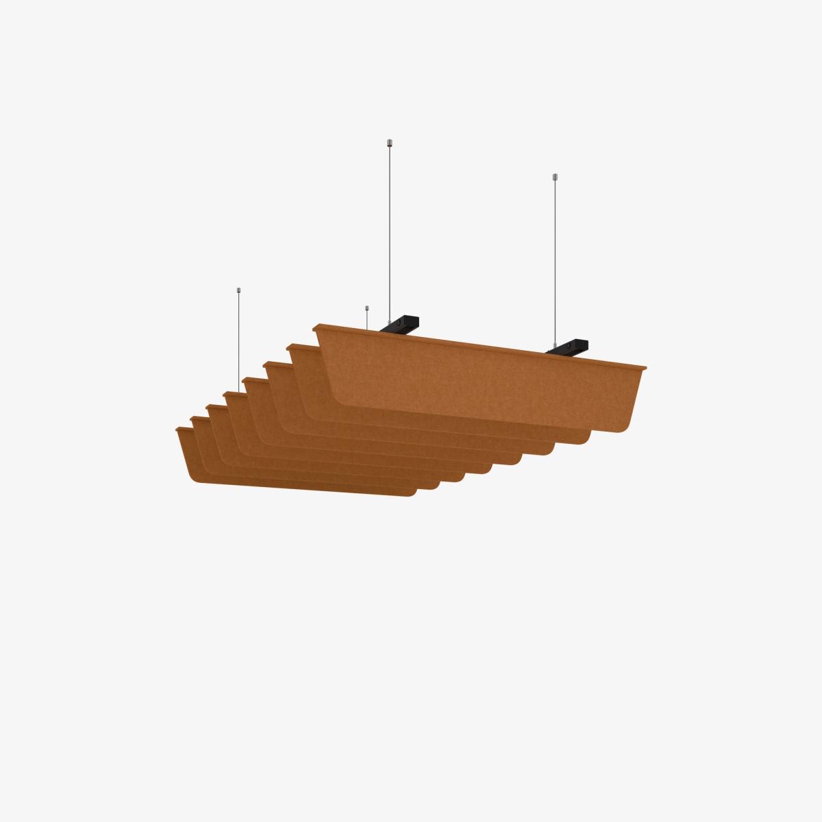 Trapezoid Acoustic Ceiling System - 1200x1800