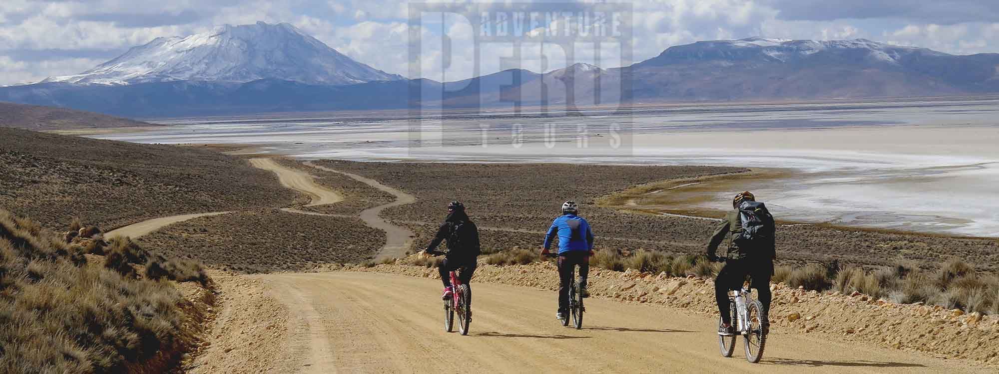 ONE DAY BIKE TRIP AROUND SALINAS SALT FLATS AND RIDE BACK DOWNHILL TO AREQUIPA