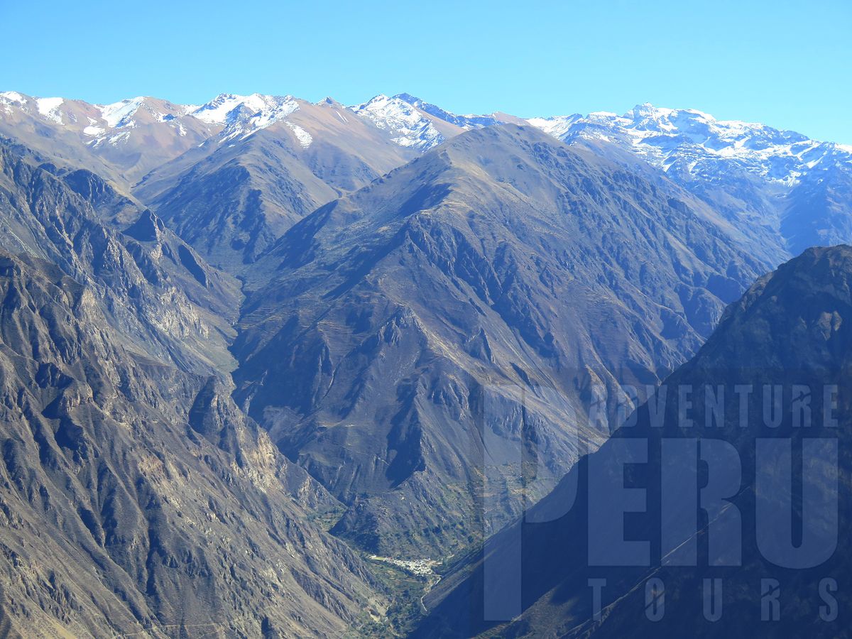 Colca canyon is consdiered one of the deepest canyon in the world.
