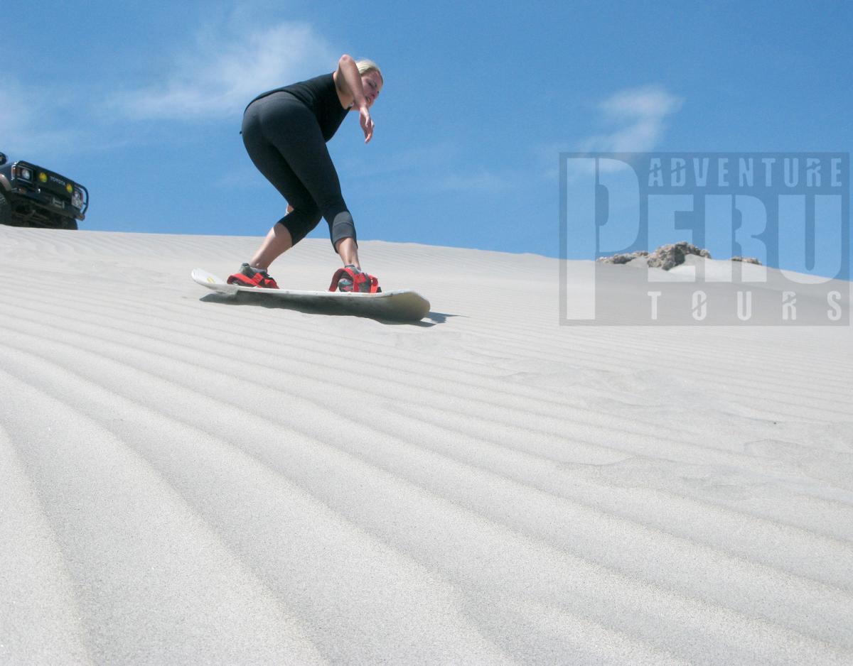Dune adventure sandboarding trips in Arequipa.