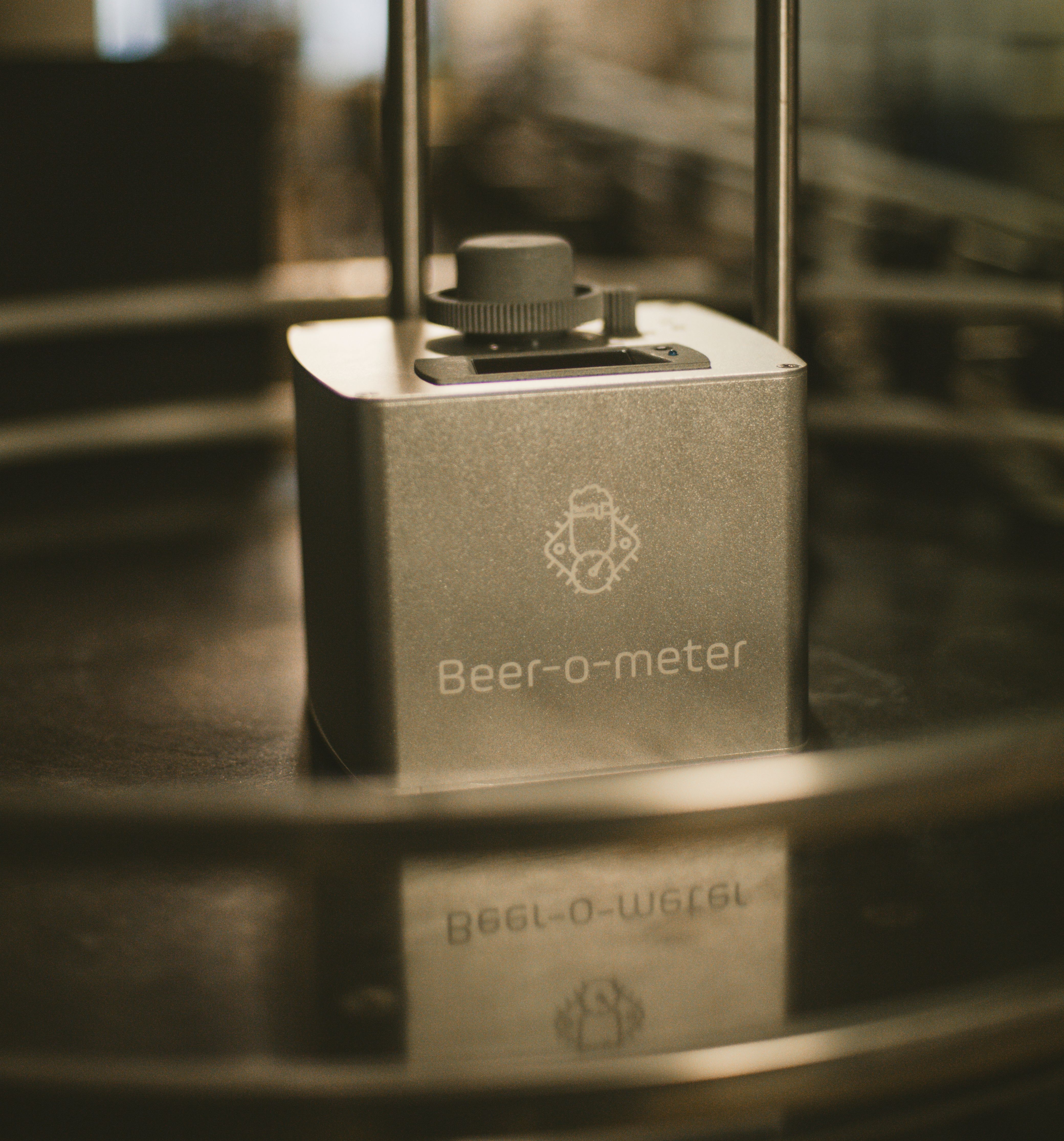 Beer-o-Meter with app in the brewery
