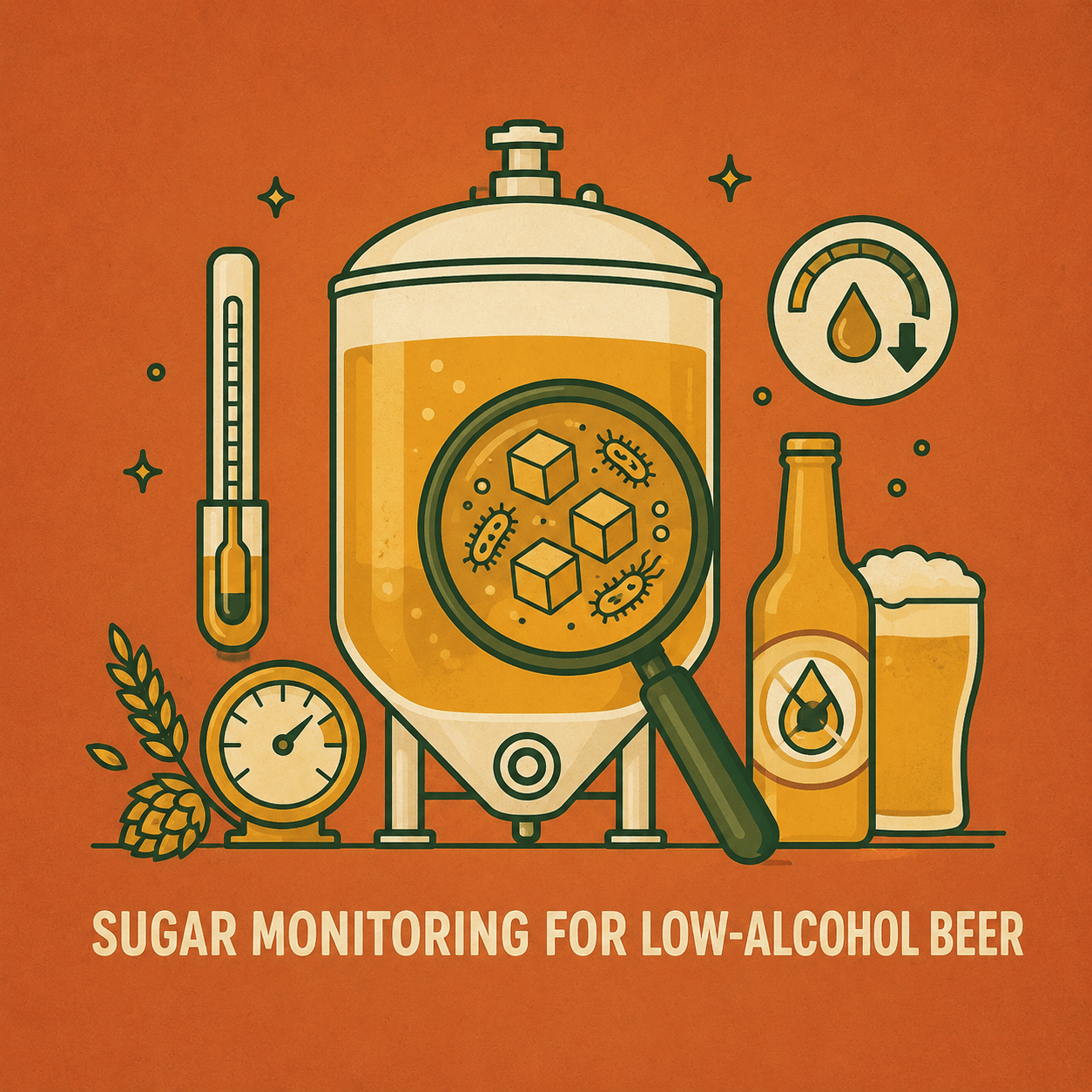 Fermentable Sugar Monitoring in Non-Alcoholic and Low-Alcohol Beer Production