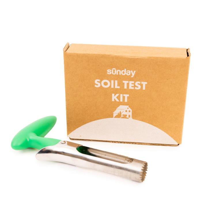 Soil test kit box and coring tool