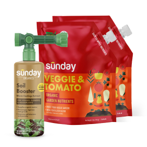 2 bags of Organic Tomato Soil & Sunday Organics Soil Booster
