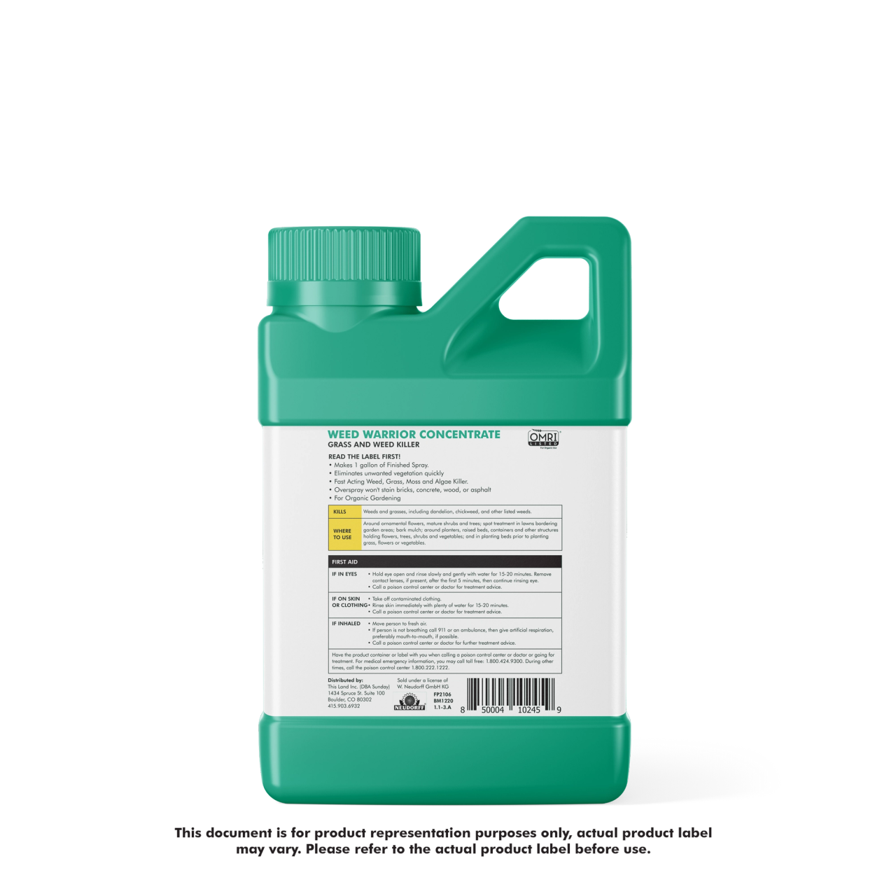 Weed Warrior Concentrate Starter Pack Sunday Lawn Care