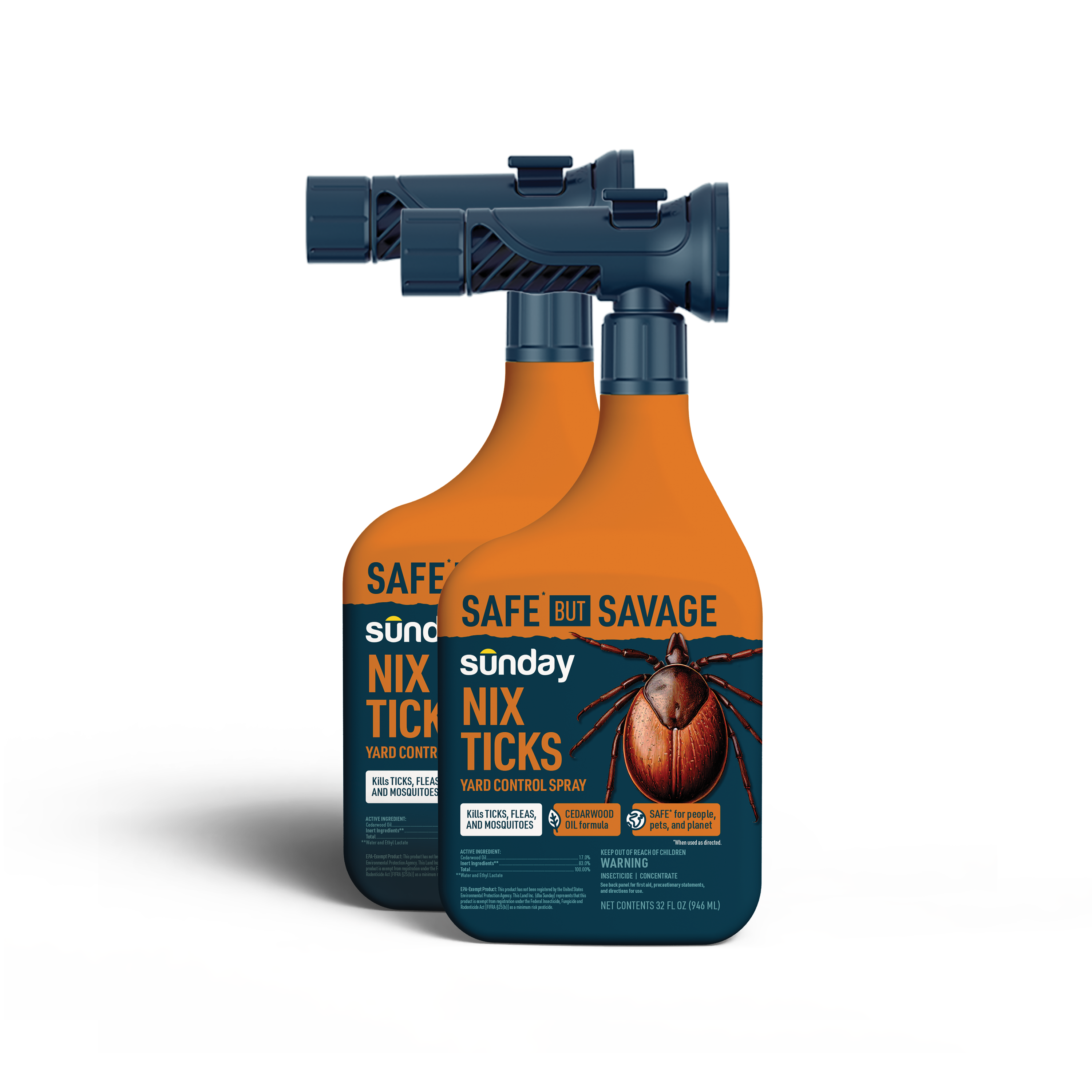 Sunday Nix Ticks tick and flea control yard spray
