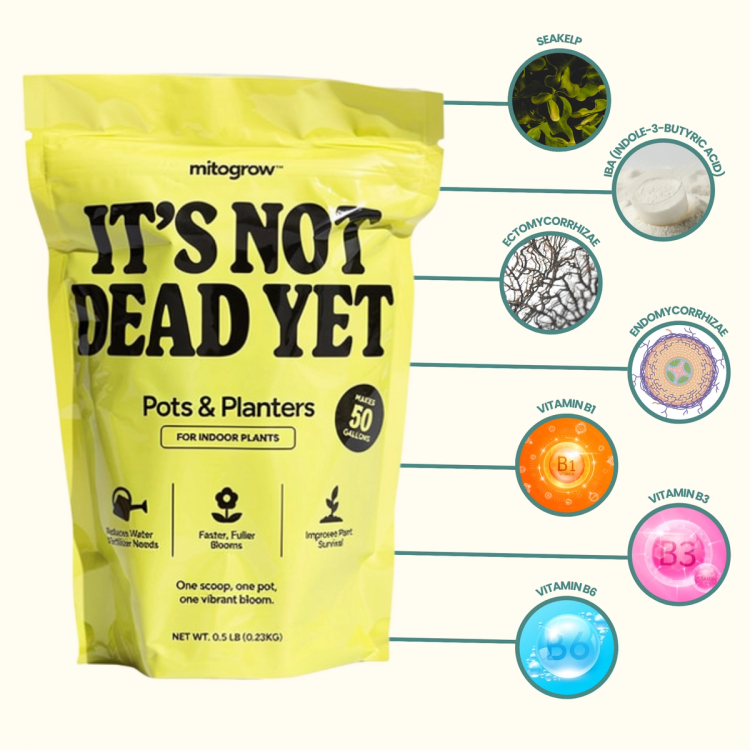 MitoGrow Pot & Planters ingredient infographic