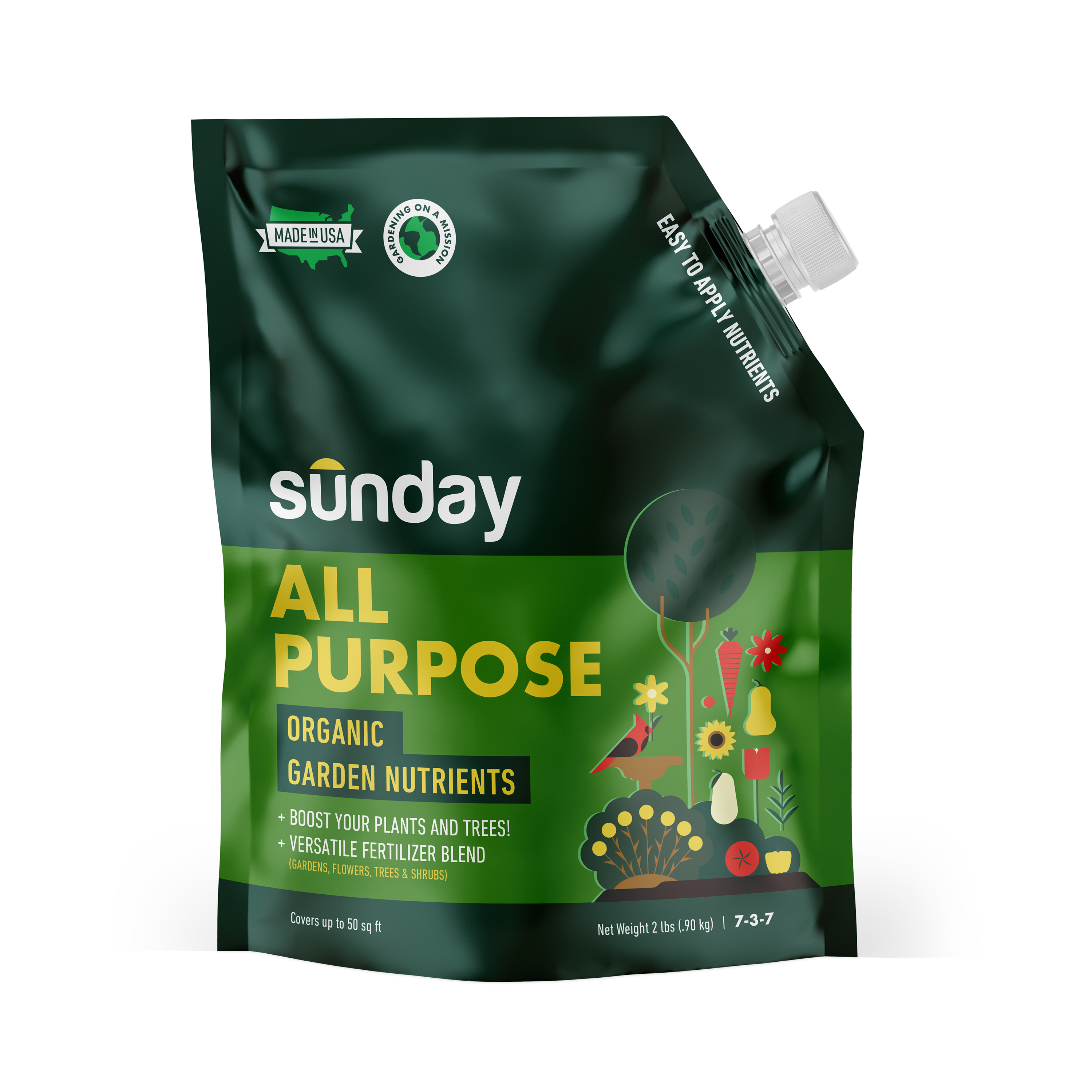 AllPurpose Organic Garden Fertilizer Sunday Lawn Care