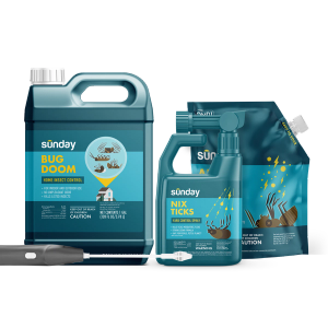 Crawling Pest Protection Kit includes: Nix Ticks Bug Control Spray, Ant Adios Insect & Ant Killer, Motorized Wand Sprayer, and Bug Doom Home Barrior Spray