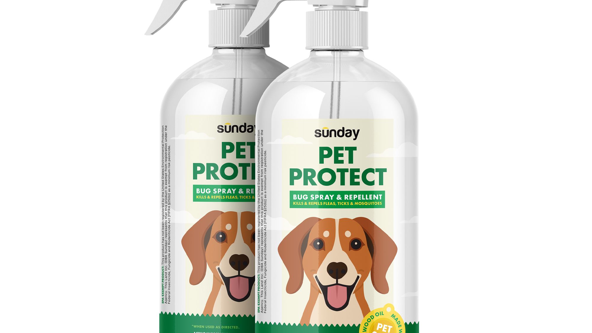 Pet Protect Bug Spray & Repellent (2-pack)