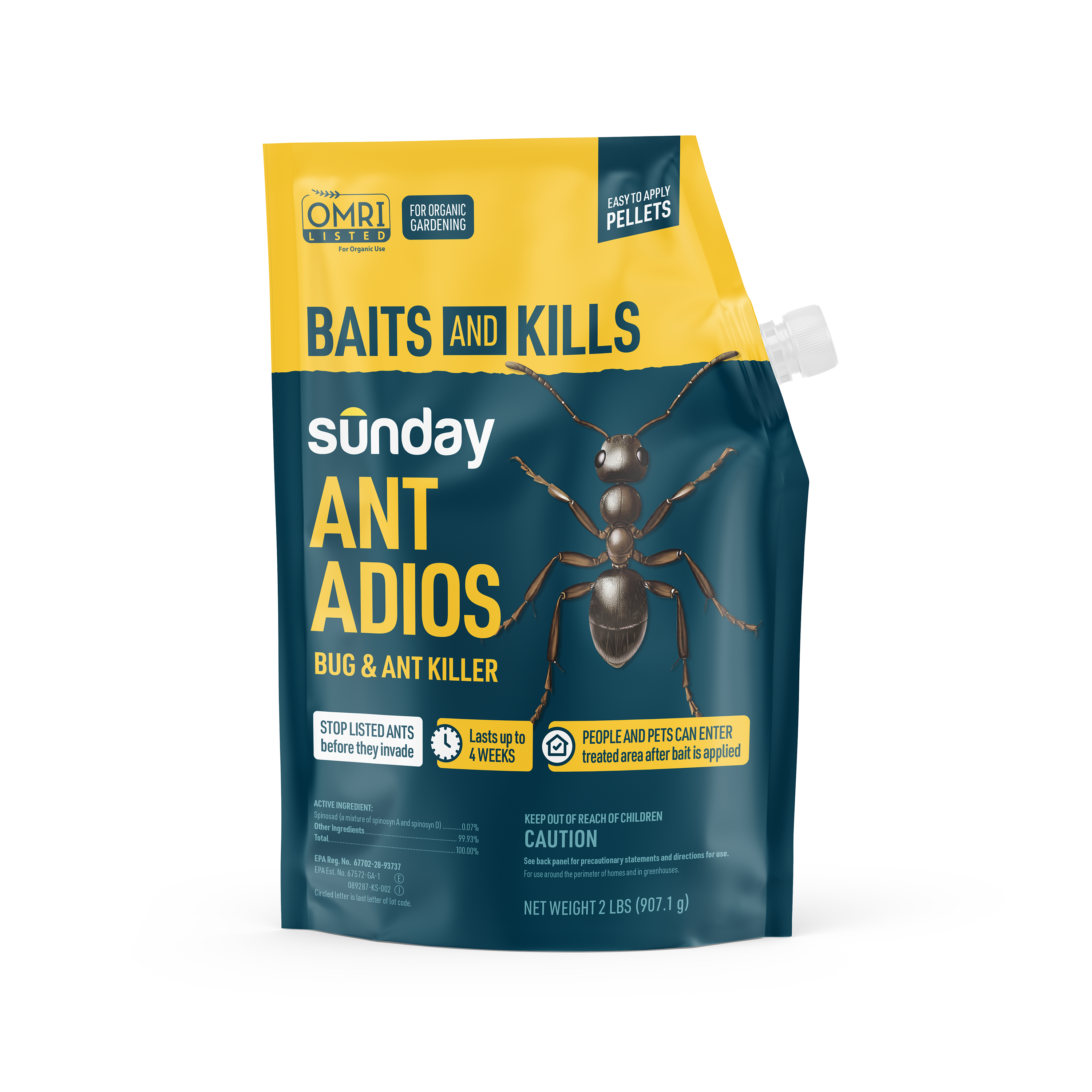 Sunday Ant Adios pest control granules