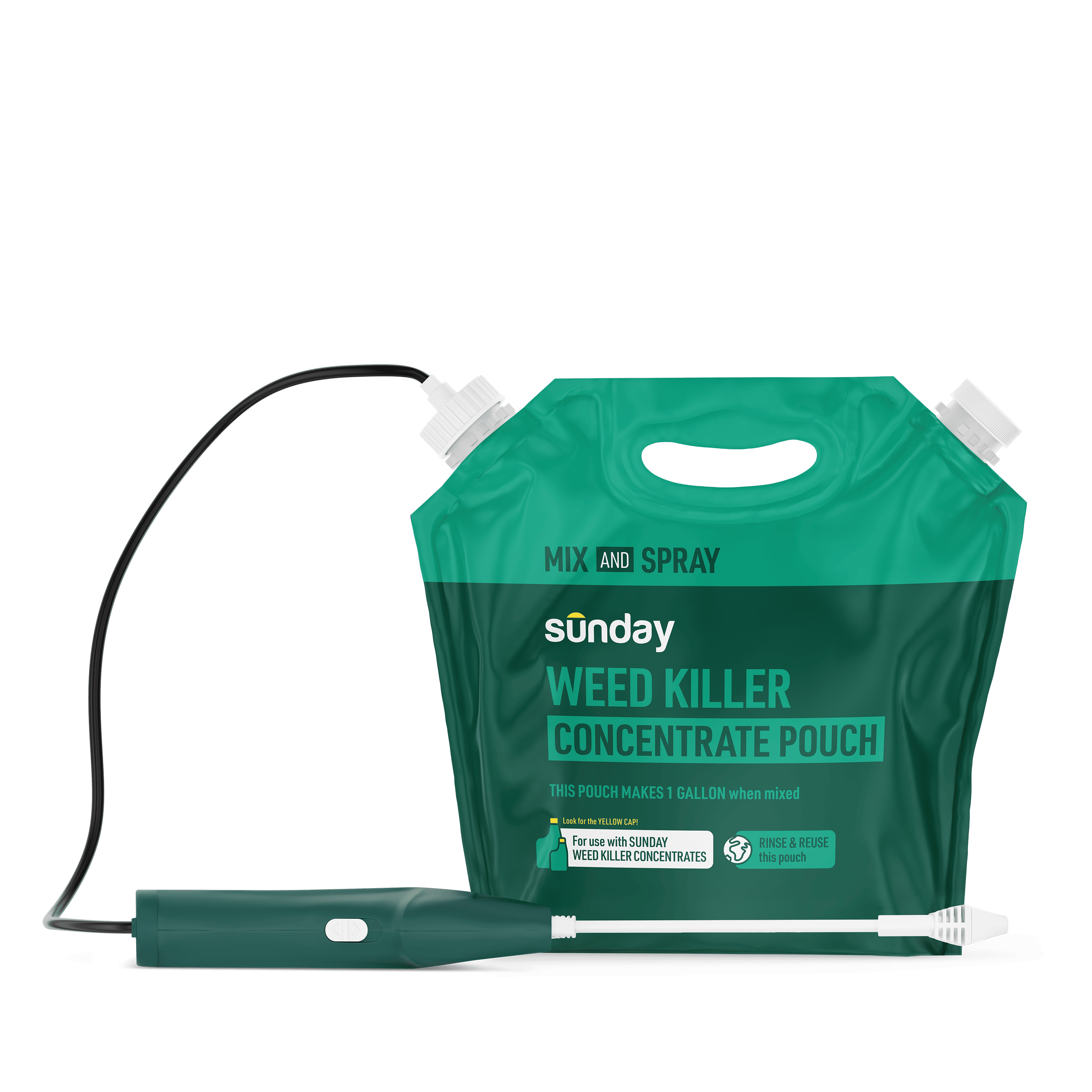 Sunday reusable pouch and sprayer