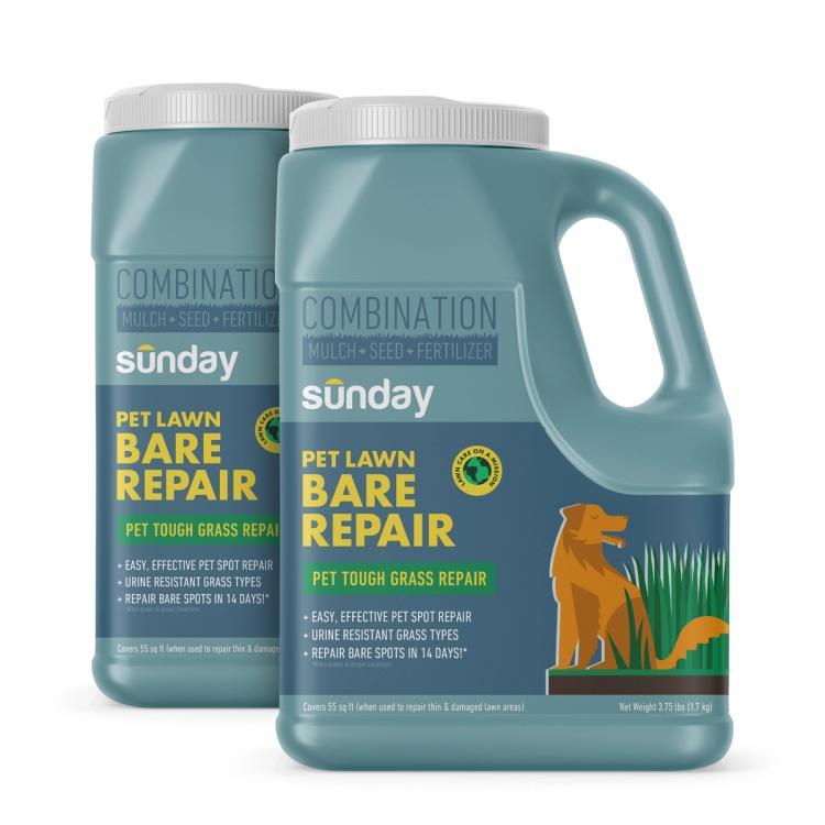 2 jugs of Pet Lawn Bare Repair
