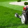 lawn mower mowing grass