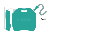 Fill pouch with water