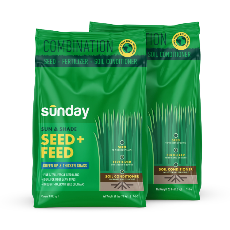 2 20lb bags of Sun & Shade Seed + Feed