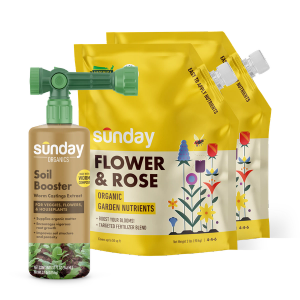 Soil Booster and Flower & Rose Organic Plant Food