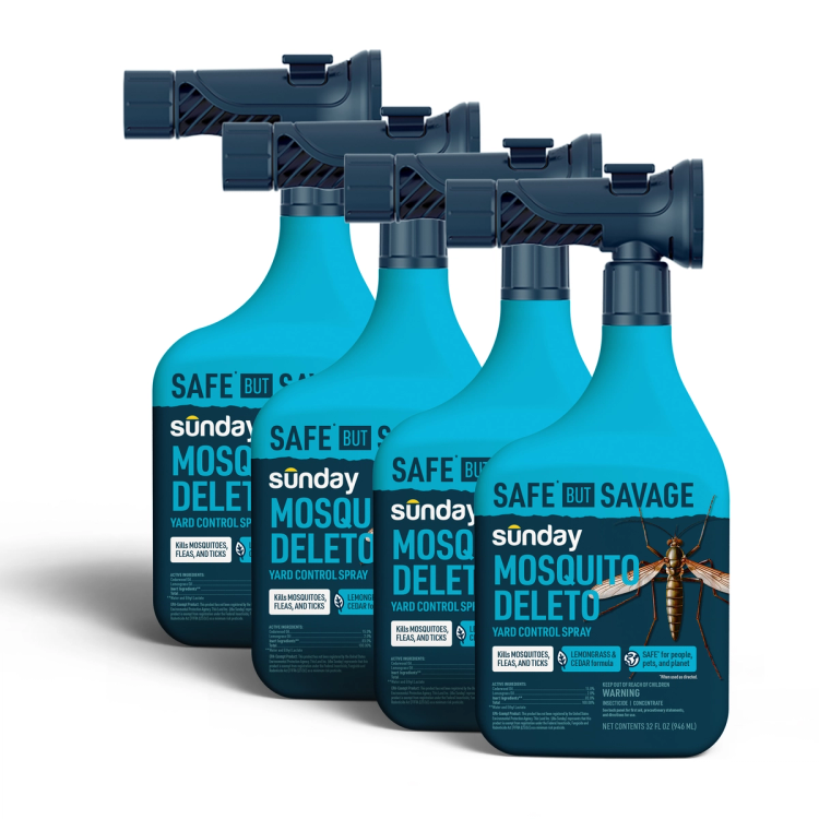 4 mosquito deleto bottles