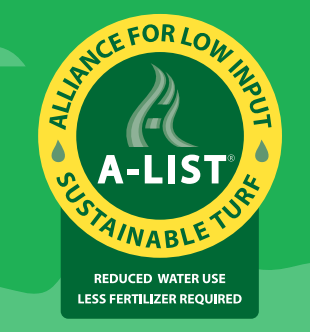 Sunday grass seed A-LIST badge on all cool-season grass seed bags