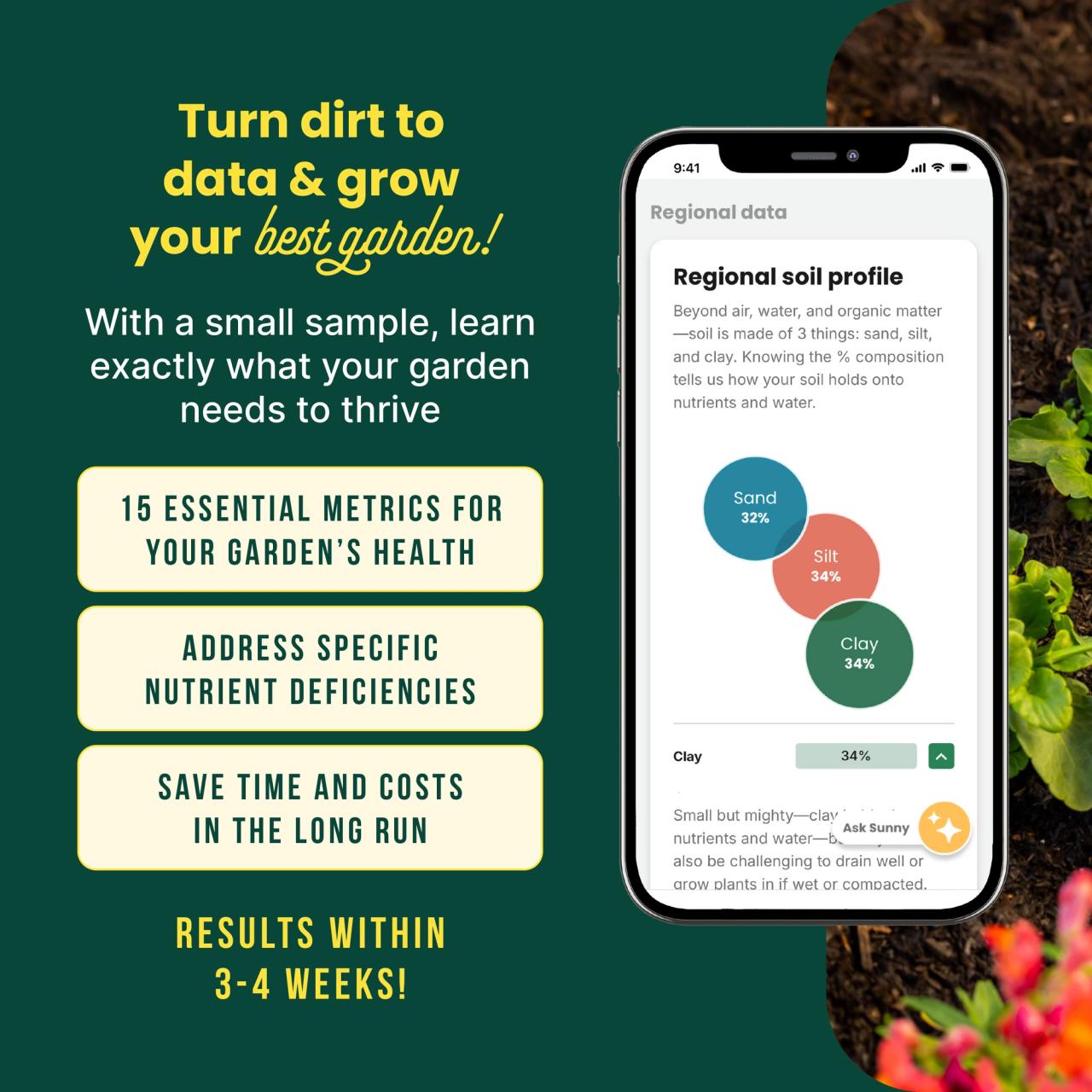 Sunday Garden Soil Test Kit & Analysis | Sunday Lawn Care