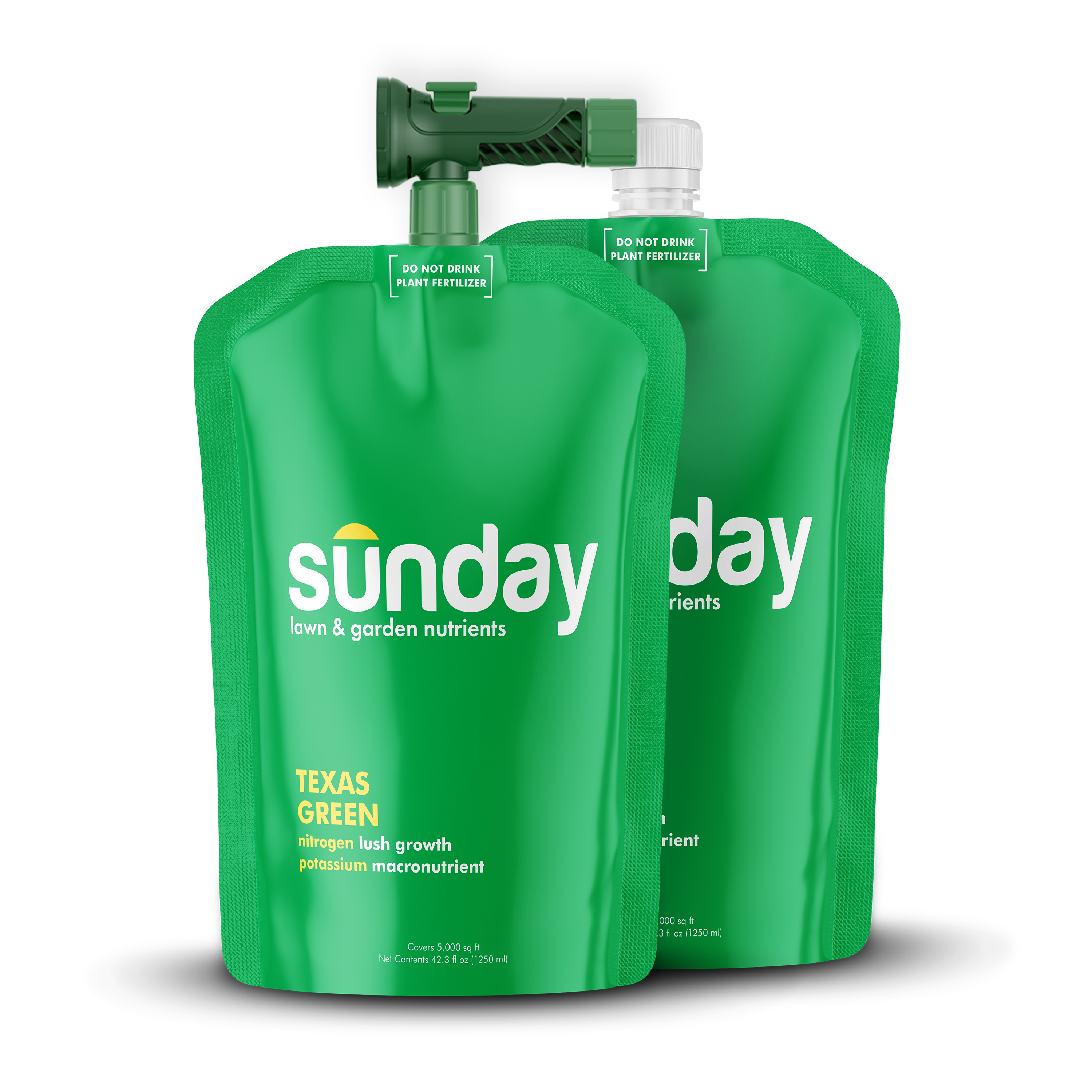 Texas Green liquid lawn fertilizer pouches