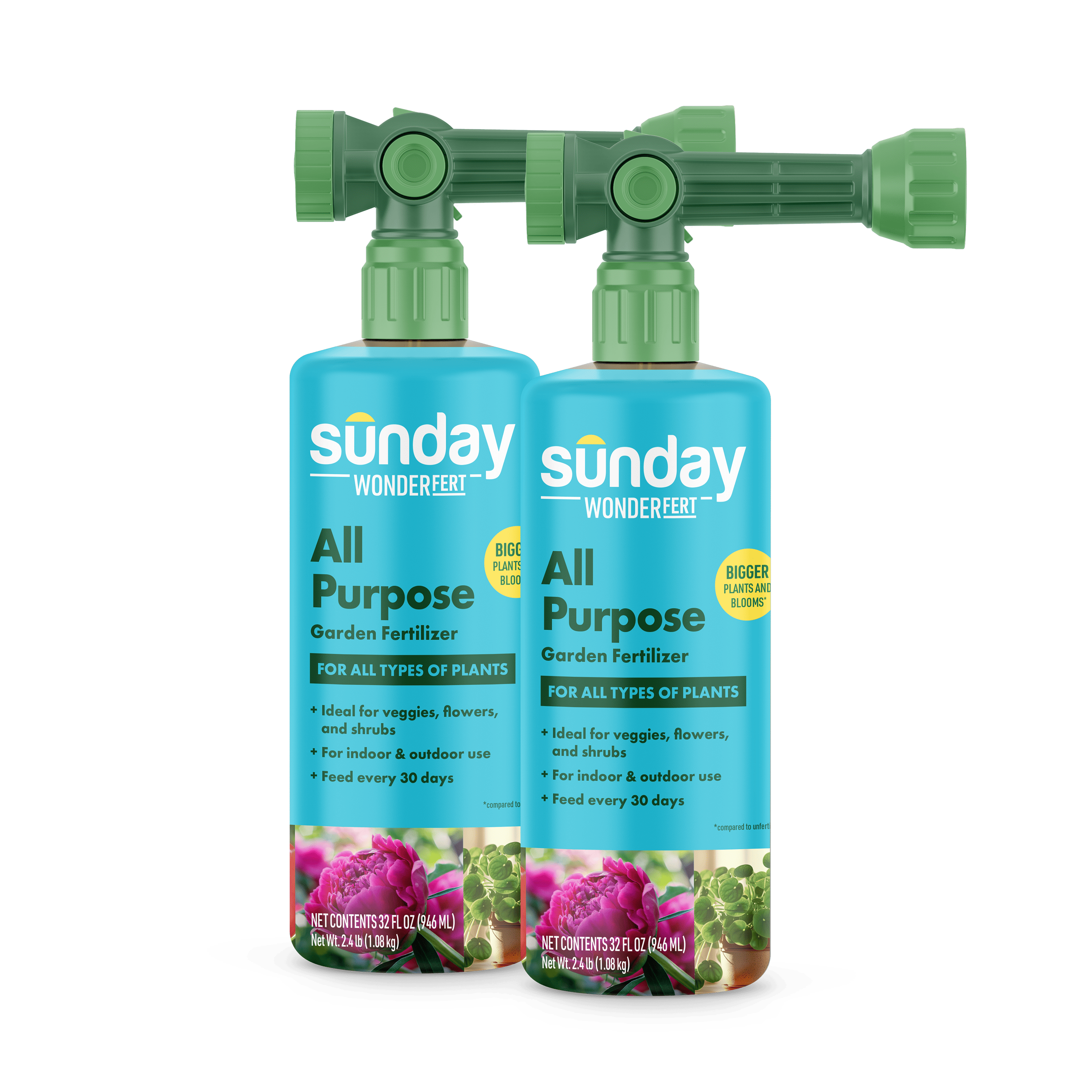 2 bottles of WonderFert All Purpose Liquid Fertilizer