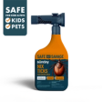 Sunday Nix Ticks cedar oil tick spray 32 oz bottle with hose-end sprayer for yard pest control